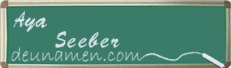 Aya Seeber Visitenkarte